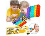 Антистресс сенсорная игрушка - Pop It, силиконовый Push Up Bubble (Радужный Круг)