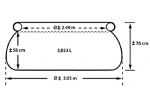 Тент для надувного круглого бассейна - 305 см (Intex 28021)