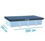 Тент для каркасного прямоугольного бассейна - 200 х 300 см (Intex 28038)