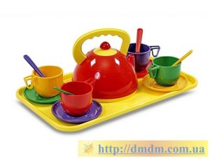 Набор детской посуды с подносом (Юника 67028)