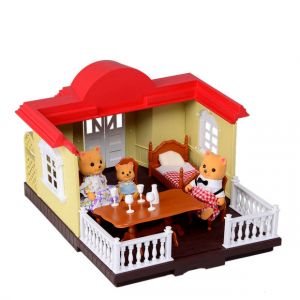 Игровой набор Happy Family "Беседка с семейкой котиков" (BK Toys Ltd 012-04)
