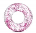 Надувной круг "Прозрачный блеск", Розовый (Intex 56274)