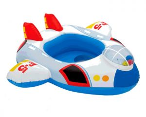 Надувной детский плотик-круг "Baby Floats", Самолетик (Intex 59586-3)