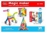 Магнитный конструктор Magic Maker "Магический творец", 36 дет (Play Smart 2443)