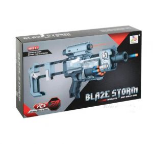 Автомат - бластер Blaze Storm с мягкими пулями, лазерный прицел (арт. ZC7083)