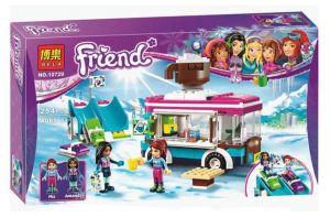 Конструктор "Friends - Горнолыжный курорт - Фургончик с горячим шоколадом" (Bela 10729) аналог конструктора LEGO Friends