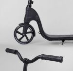 Двухколесный самокат, широкий велосипедный руль, Черный (Best Scooter 72378)