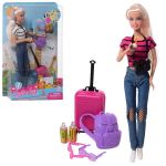 Лялька Мандрівниця з валізою (Defa Lucy 8389)