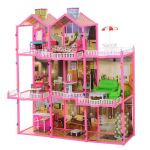 Трехэтажный Домик для кукол Барби, с мебелью (арт. 6992)