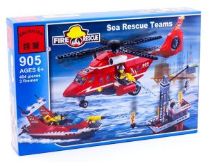 Конструктор - Пожарная спасательная команда на море (Enlighten 905)