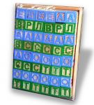 Кубики деревянные с украинским алфавитом и цифрами