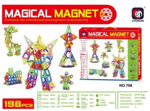 Магнитный 3D конструктор Magical Magnet, 198 дет. (арт. 706)