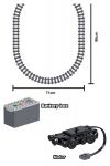 Конструктор ZheGao - Скоростной пассажирский поезд с электромотором (арт. QL0307)