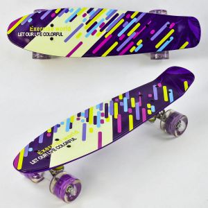 Скейт Пенни Борд, PU светящиеся колеса (Best Board F9797)